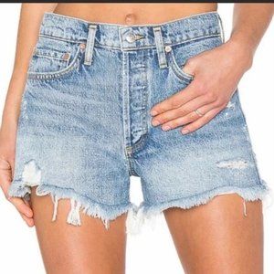 Agolde Parker Vintage Cut-Off Distressed Shorts Size 28